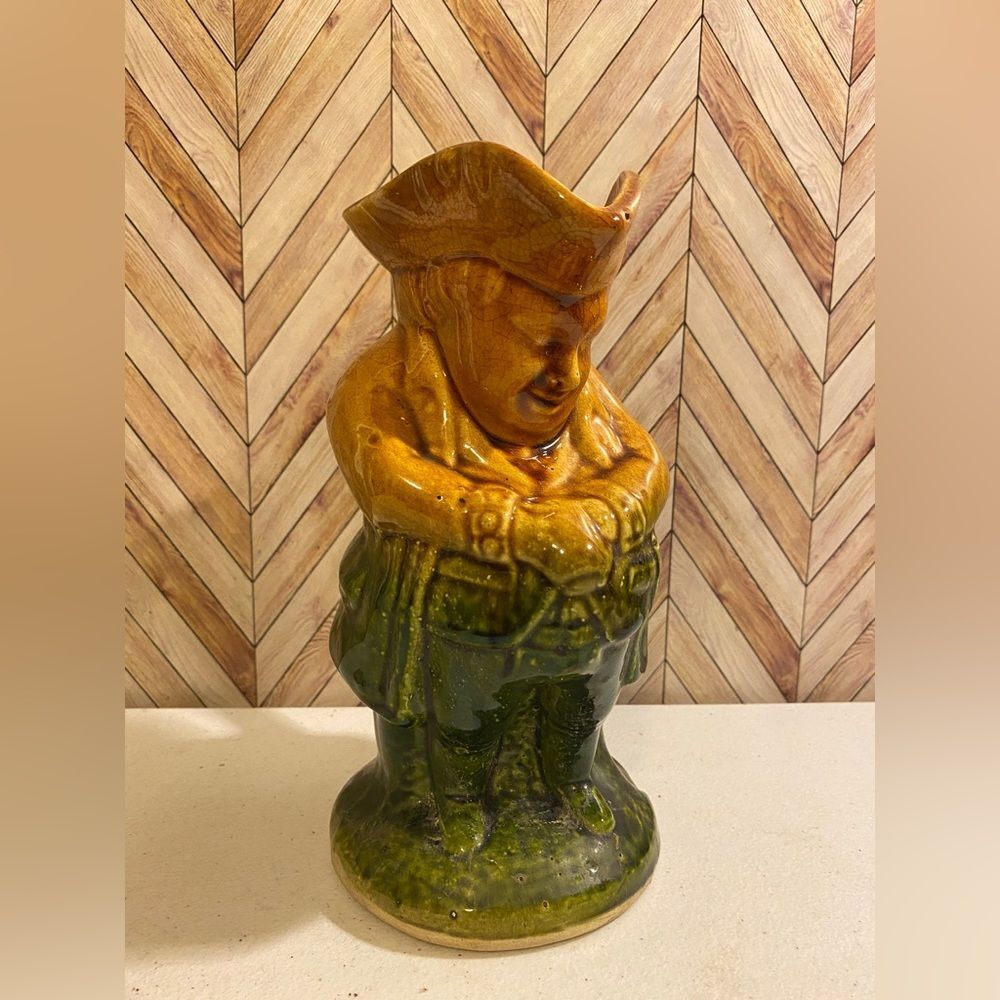 Antique Stoneware Toby Jug Squire 19 C England [Item 350]